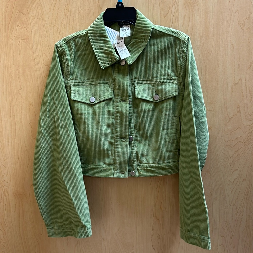 Roxy x Chloe Kim Cropped Corduroy Shacket - Large